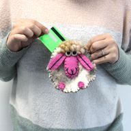 Prírodné Plstené Vrecko na Zips (rôzne) - Šťastná Ovečka