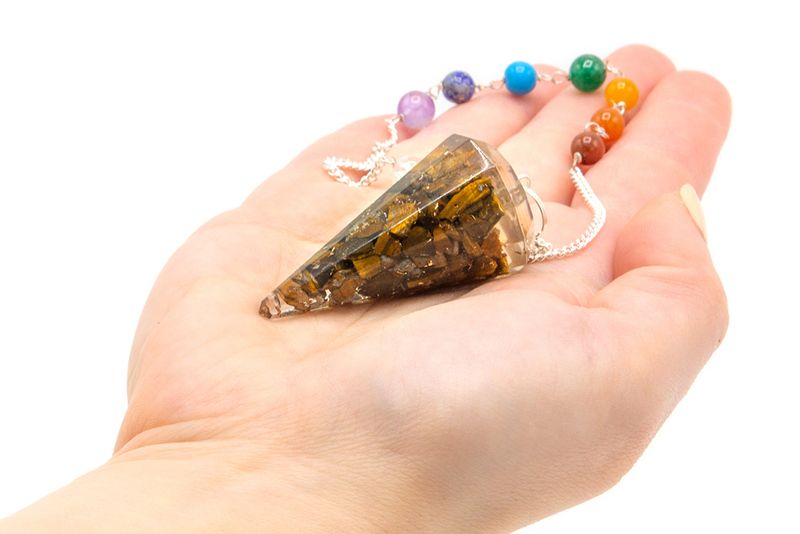 Orgonitové Chakra Kyvadlá - Tigrie oko