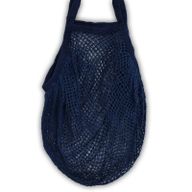 Sieťovaná Taška z Čistej Bavlny - Denim
