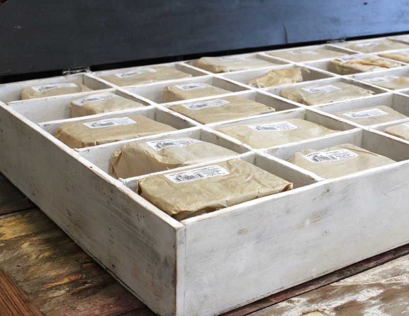 Rustikálne Písmená z Drevenej Kôry - Display Box & Štartér 40 x 12 Velkosť 7cm