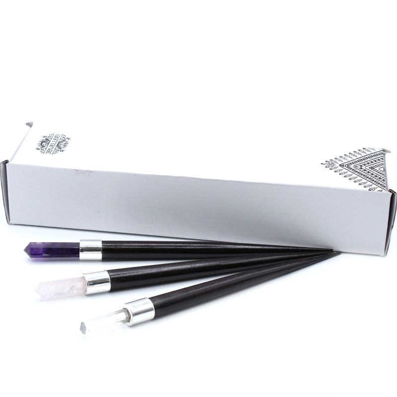 Špicatý Liečivý Prútik - Ruženin, Kremeň, Amethyst