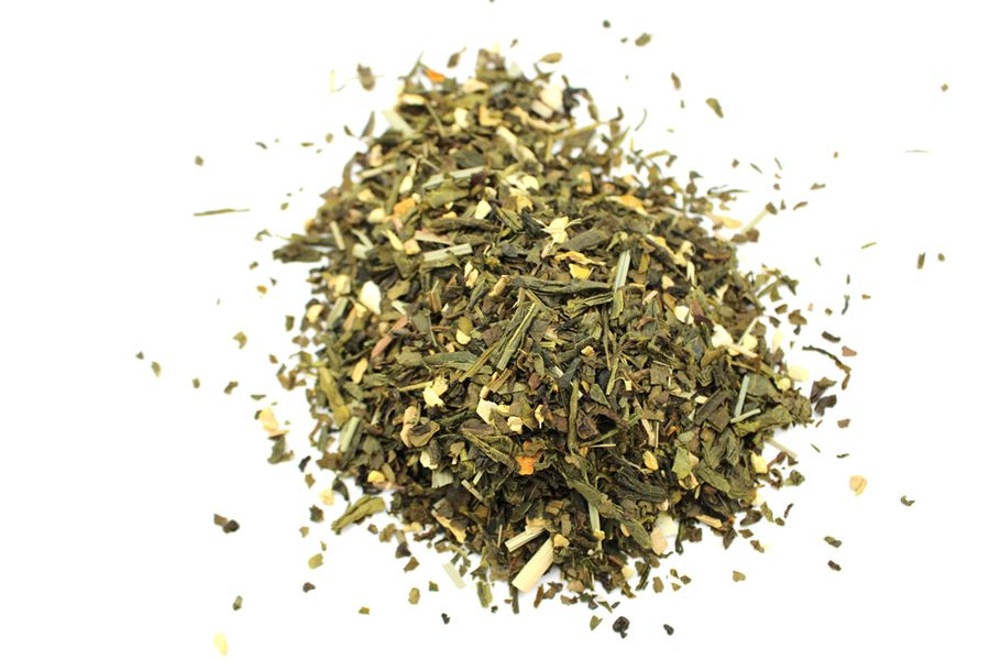 50g  Sypaný Čaj - Bio  Zelený Čaj s Citrónom a Zázvorom