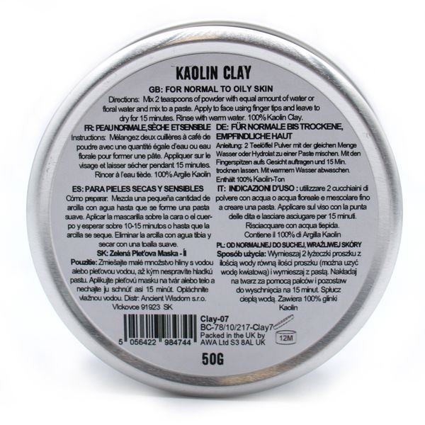 Kaolin Pleťová Maska - Íl 50g