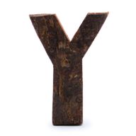 Rustikálne Písmená z Drevenej Kôry - "Y"  - 7cm