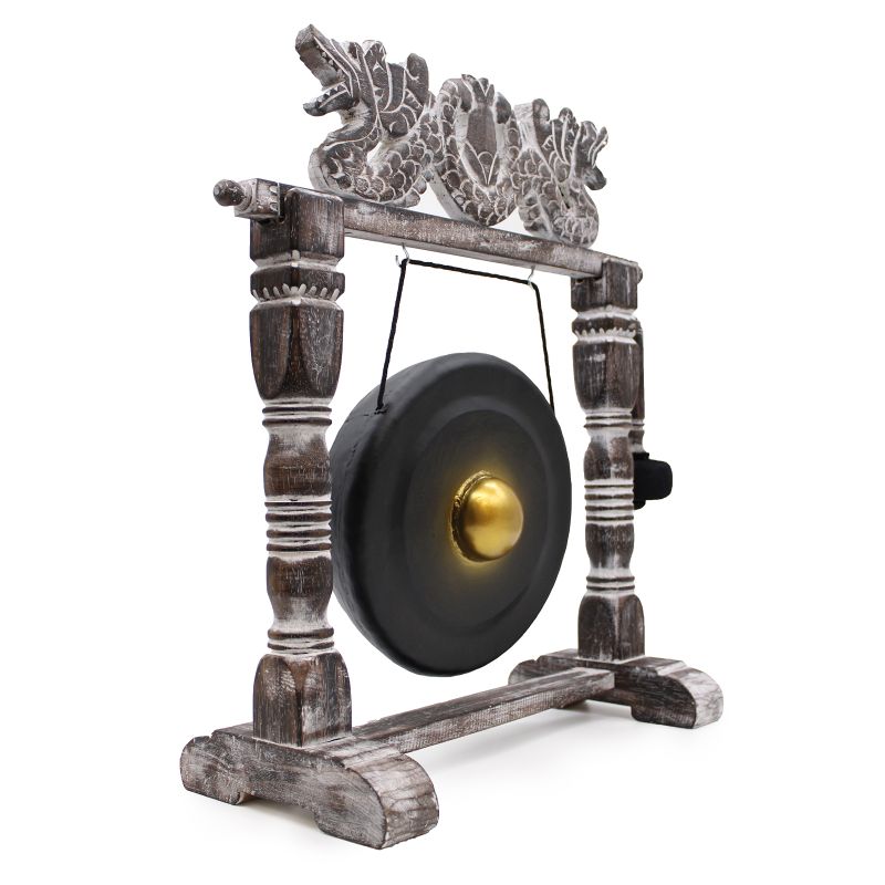 Malý Gong so Stojanom - 25 cm - Čierny