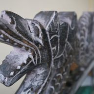 Stredný Gong so Stojanom - 35cm - Vymývaná Zelená