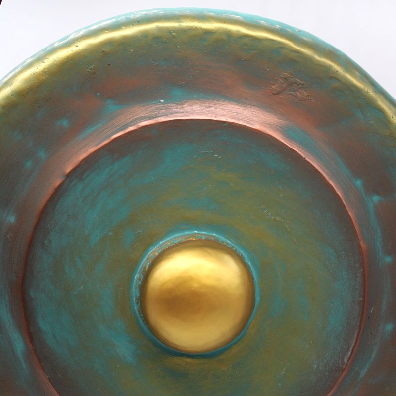 Stredný Gong so Stojanom - 50cm - Vymývaná Zelená