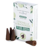 Rastlinné Vonné Kužele Tečúci Dym - Citronella & Citrónová Tráva