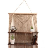 Hnedé Závesné Poličky Macrame – Hnedé
