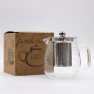 Sklenený Čajník s Nerezovým Filtrom 550 ml - Klasik Darčekové Balenie