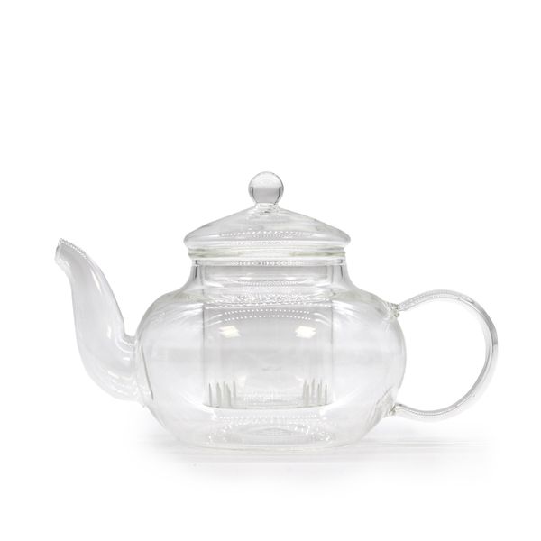 Sklenený Čajník so Sitkom - Guľatá Perla - 400ml