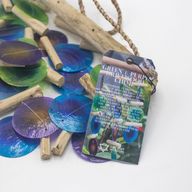 Driftwood Mušľová Zvonkohra - Zelená a Fialová