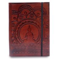 Stredný Zápisník s Gumičkou - Tibetská Mandala