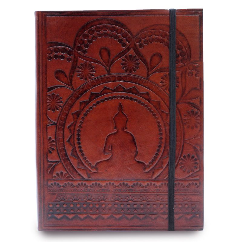 Stredný Zápisník s Gumičkou - Tibetská Mandala