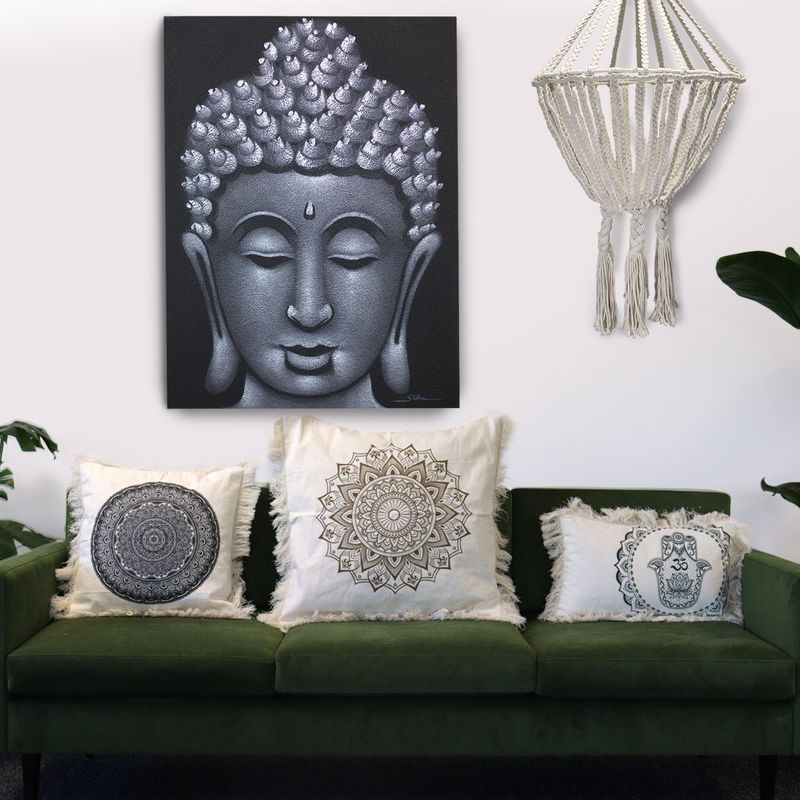 Bavlnená Mandala Obliečka - Lotus - 60x60cm - Bronzová