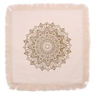 Bavlnená Mandala Obliečka - Lotus - 60x60cm - Bronzová