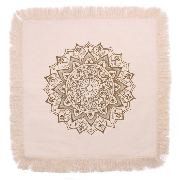 Bavlnená Mandala Obliečka - Lotus - 60x60cm - Bronzová