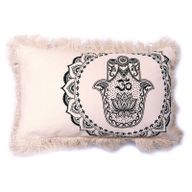 Bavlnená Mandala Obliečka - Hamsa - 30x50cm - Zelená