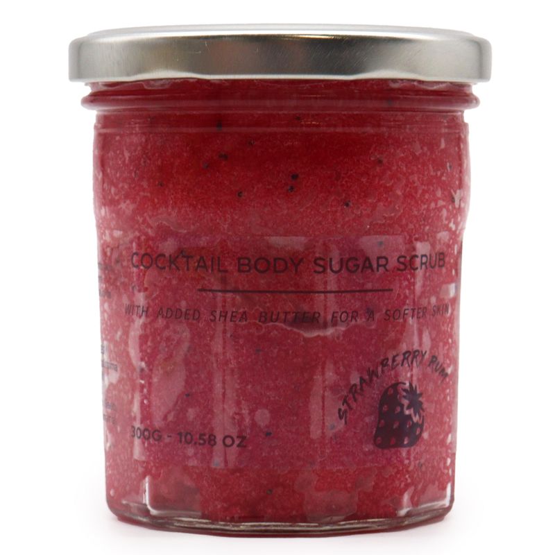 Vonný Cukrový Telový Peeling - Jahodový Rum 300g