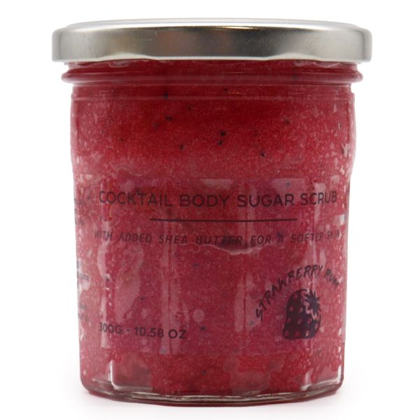 Vonný Cukrový Telový Peeling - Jahodový Rum 300g