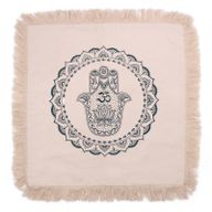 Bavlnená Mandala Obliečka - Hamsa - 60x60cm - Zelená