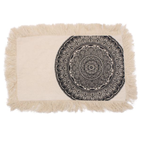 Bavlnená Mandala Obliečka - 30x50cm - Čierna
