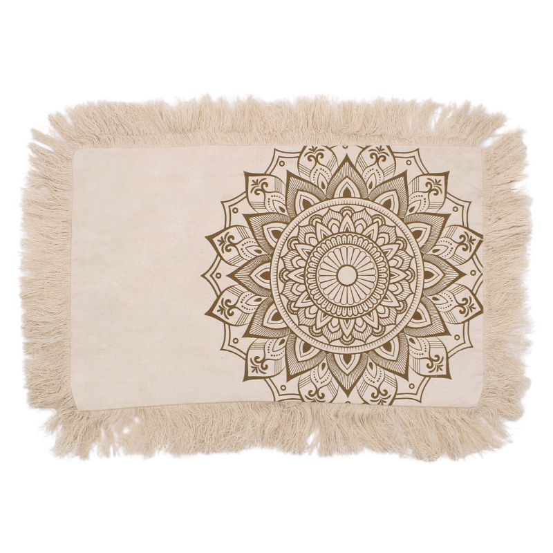 Bavlnená Mandala Obliečka - Lotus - 30x50cm - Bronzová