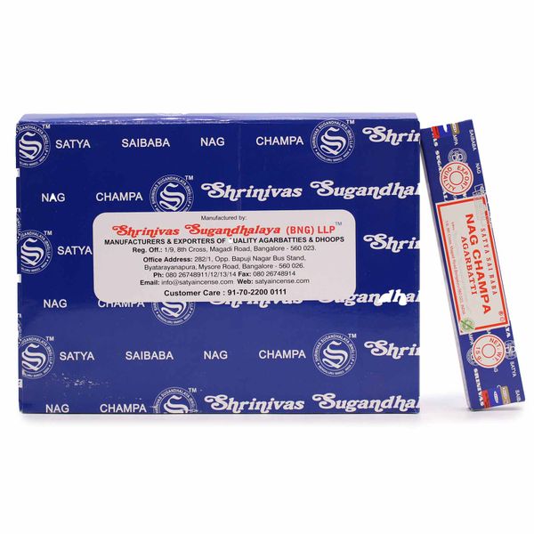 Balenie 42 kusov - Satya Nagchampa Vonných Tyčiniek 15g