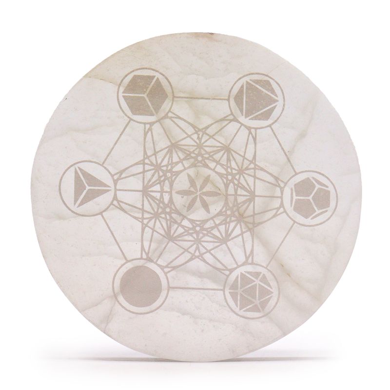 Veľká Selenitová Podložka18cm - Posvätná Geometria
