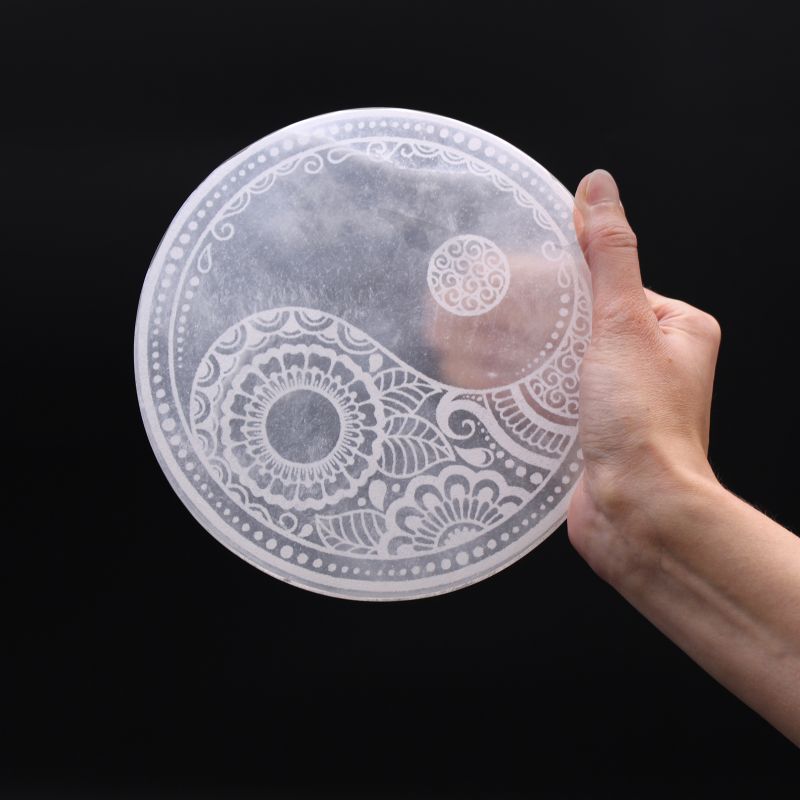 Veľká Selenitová Podložka 18cm - Feng Shui