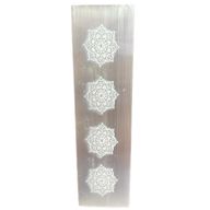 Plochá Selenitová Podložka 15cm - Mandala