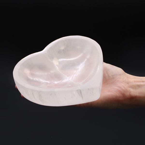 Selenitová  Miska Srdce - 15cm