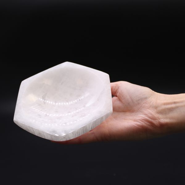 Selenitová Šesťhranná Misa - 15cm