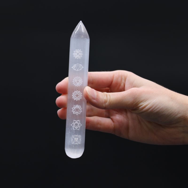 Selenitová Palička - 7 čakier (14-16cm)