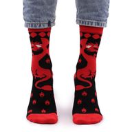 Bambusové Ponožky Hop Hare (36-40) - Červený Drak