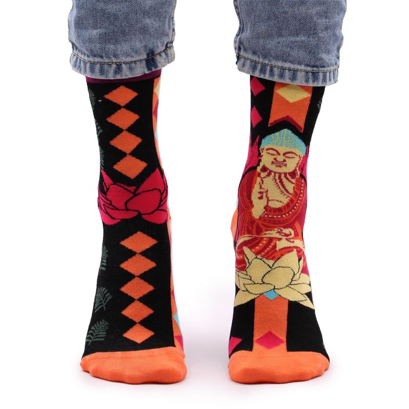 Bambusové Ponožky Hop Hare (36-40) - Ružový Buddha & Lotus 
