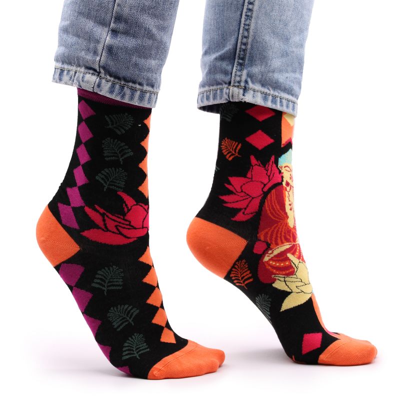 Bambusové Ponožky Hop Hare (36-40) - Ružový Buddha & Lotus 