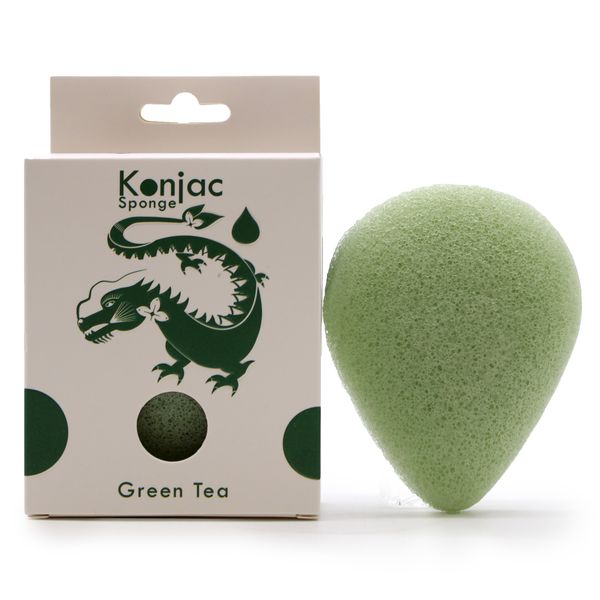 Konjac Špongia Slza - Zelený čaj – Ochrana
