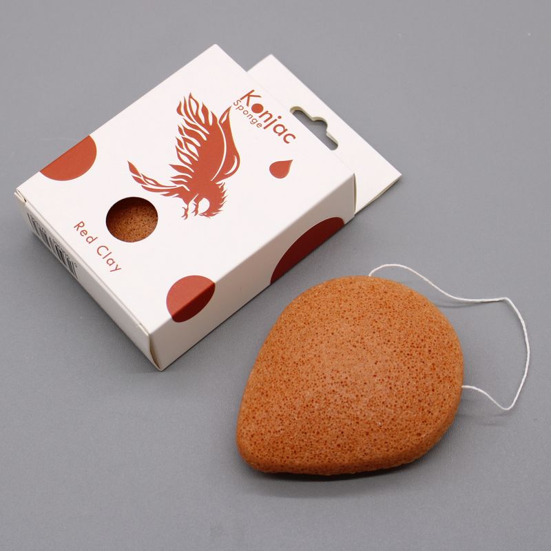 Konjac Špongia Slza - Červený Clay - Omladzujúca