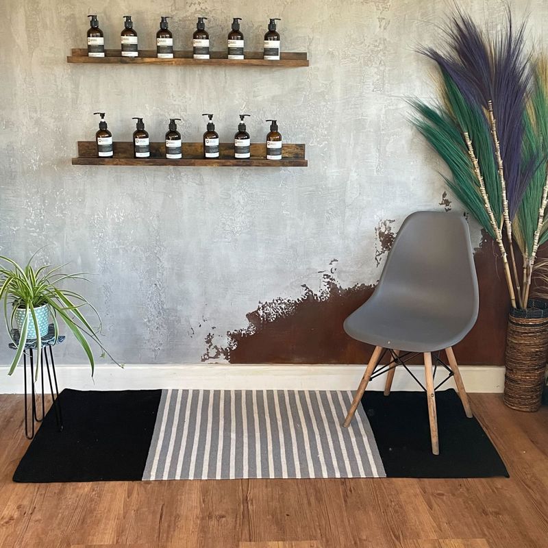 Koberec z Indickej Bavlny -  70x170cm - Čiernošedý