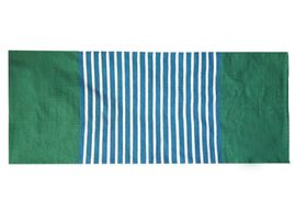 Koberec z Indickej Bavlny - 70x170cm - Modrozelený