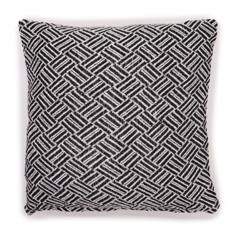 Obliečka na Vankúš - Criss-Cross - Čierna - 40x40cm