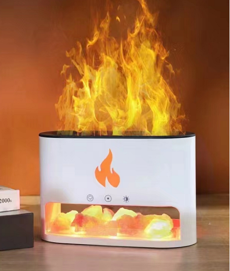 Aroma Difuzér - Nádoba na Himalájsku Soľ - USB-C - Efekt Plameňa