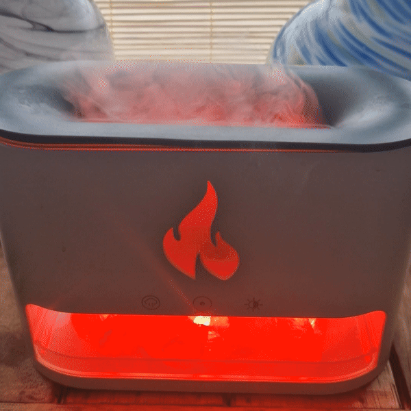 Aroma Difuzér - Nádoba na Himalájsku Soľ - USB-C - Efekt Plameňa