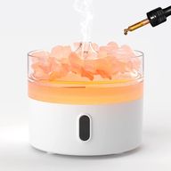 Himalájsky Soľný Aroma Difuzér - Nočné svetlo - USB-C - Efekt plameňa