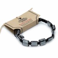 Magnetický Hematitový Náramok Shamballa - Dvojité Kocky