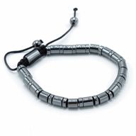 Magnetický Hematitový Náramok Shamballa -  Valce a Krúžky
