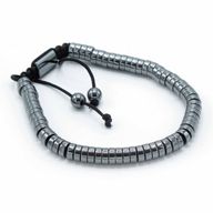 Magnetický Hematitový Náramok Shamballa - Krúžky