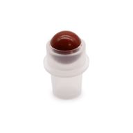 Náhradný Roll-On Uzáver so Vzácnym Kameňom pre 5ml Fľašku - Červený Jaspis