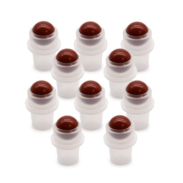 Náhradný Roll-On Uzáver so Vzácnym Kameňom pre 5ml Fľašku - Červený Jaspis